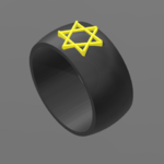  Star ring of david  3d model for 3d printers