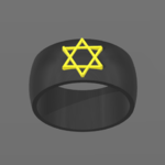  Star ring of david  3d model for 3d printers