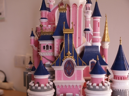  Chateau disneyland paris with prusa mk2s mmu (ed2)  3d model for 3d printers