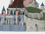  Chateau disneyland paris with prusa mk2s mmu (ed2)  3d model for 3d printers