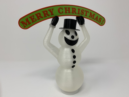  3d printed snowman tea light  3d model for 3d printers