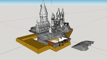  Hogwarts school of witchcraft  3d model for 3d printers