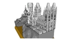 Modelo 3d de La escuela hogwarts de brujería para impresoras 3d