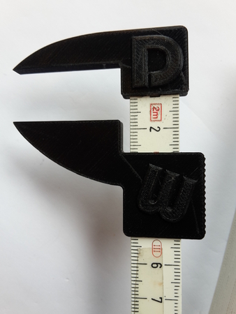  Calliper for ruler  3d model for 3d printers