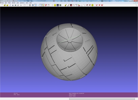 Deathstar Jabón-en-una-Cuerda 3D Moldmaking