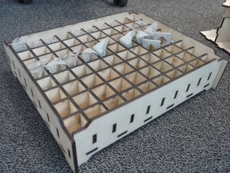 Parametric laser cut Sorting box