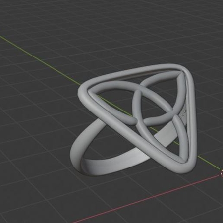 Modelo 3d de Celta anillo para impresoras 3d