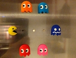  Tiny 3d pacman fridge magnets  3d model for 3d printers