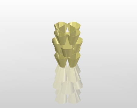  Stackable cascade planter ver2  3d model for 3d printers