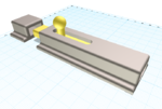  Sliding bolt lock (single print)  3d model for 3d printers