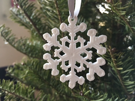  Snowflake ornaments - from the snowflake machine  3d model for 3d printers