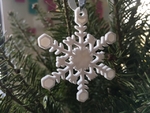  Snowflake ornaments - from the snowflake machine  3d model for 3d printers