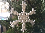  Snowflake ornaments - from the snowflake machine  3d model for 3d printers