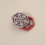 Modelo 3d de Secreto de la geometría medallón para impresoras 3d