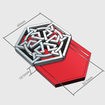 Modelo 3d de Secreto de la geometría medallón para impresoras 3d