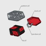 Modelo 3d de Secreto de la geometría medallón para impresoras 3d