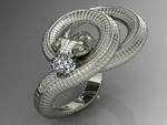  Snake ring  3d model for 3d printers