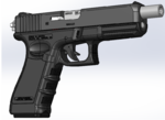  Glock-17 full gun   3d model for 3d printers