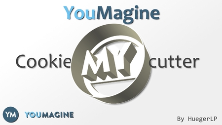 Modelo 3d de Youmagine cortador de la galleta  para impresoras 3d