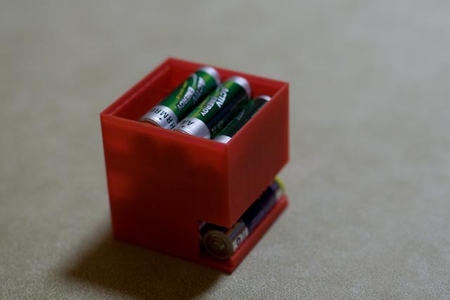  Aa battery dispenser  3d model for 3d printers