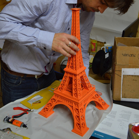 Modelo 3d de 615 mm torre eiffel para impresoras 3d