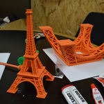 Modelo 3d de 615 mm torre eiffel para impresoras 3d