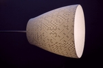  Lampshade with semi random geometric patterns   3d model for 3d printers