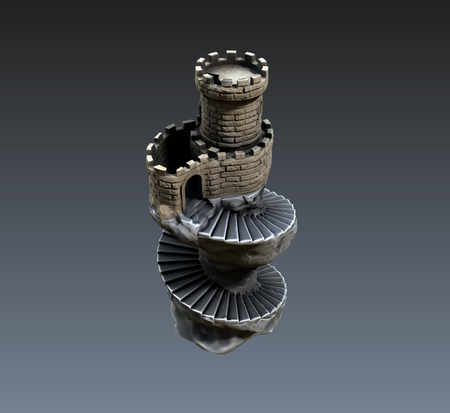  Spiral tower  3d model for 3d printers