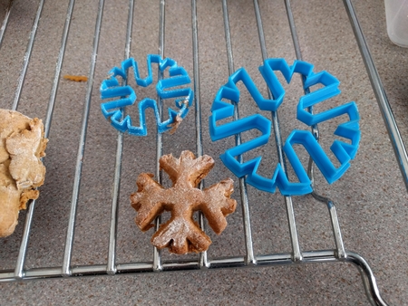 Snowflake sugar paste cutter