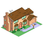  The simpsons house  3d model for 3d printers