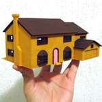  The simpsons house  3d model for 3d printers