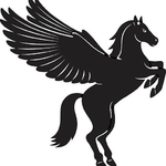 Modelo 3d de Pegasus gradiente para impresoras 3d