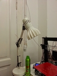  Lamp shade for a desk lamp. 2 versions, straight and swirled.  3d model for 3d printers