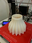  Lamp shade for a desk lamp. 2 versions, straight and swirled.  3d model for 3d printers