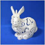  Bunny lamps carved  3d model for 3d printers