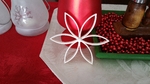 Modelo 3d de Navidad de flor con el centro de la bola para impresoras 3d