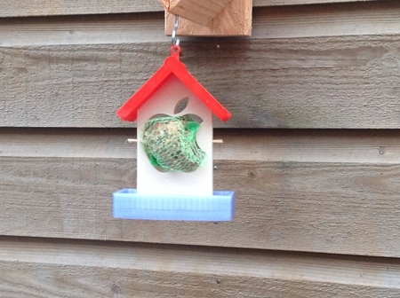 Apple logo Bird Feeder