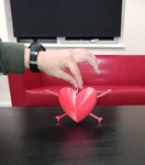 Modelo 3d de Corazón de la moneda del banco para el día de san valentín para impresoras 3d