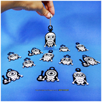  Minions keychain / magnets - skull / skeleton version  3d model for 3d printers