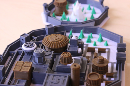 Multi-color winterfell game of thrones  3d model for 3d printers
