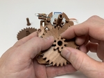  'antique' auto correcting analog clock  3d model for 3d printers