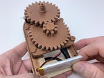  'antique' auto correcting analog clock  3d model for 3d printers