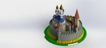  Fantastic castle  3d model for 3d printers