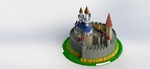 Modelo 3d de Fantástico castillo para impresoras 3d