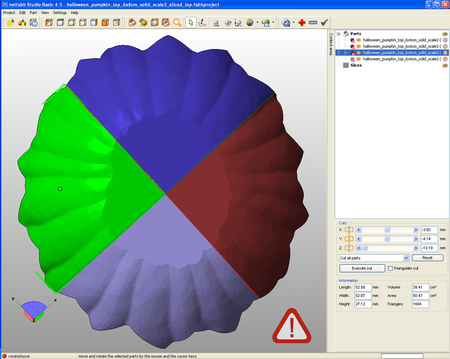  Massive ! hollow halloween pumpkin challenge  3d model for 3d printers