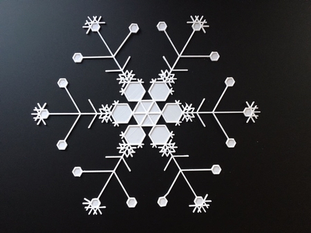 Modelo 3d de Enormes copos de nieve - desde el copo de nieve de la máquina para impresoras 3d