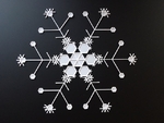  Huge snowflakes - from the snowflake machine  3d model for 3d printers
