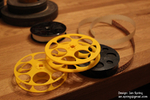  16mm home movie film reel holder for european square whole projectors  3d model for 3d printers