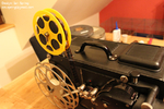 Modelo 3d de 16mm casa de película de rollo de película del titular de la plaza de europa entera proyectores para impresoras 3d