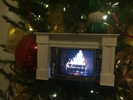 A warming fireplace on your tree